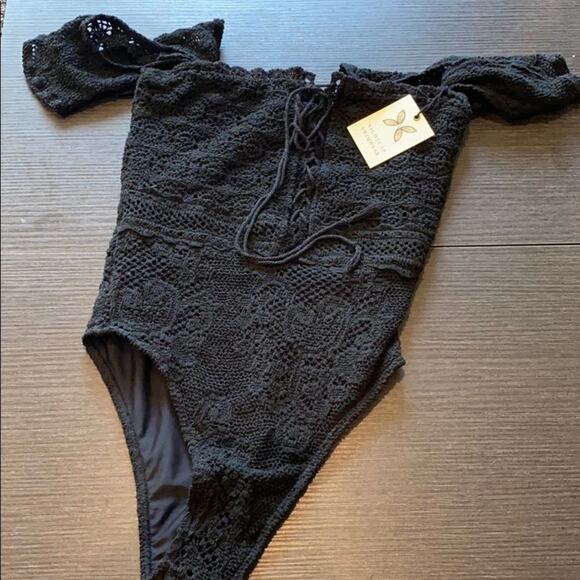 NWT Nightcap Bridget Black One Piece Swim Bodysuit S - Picture 2 of 7